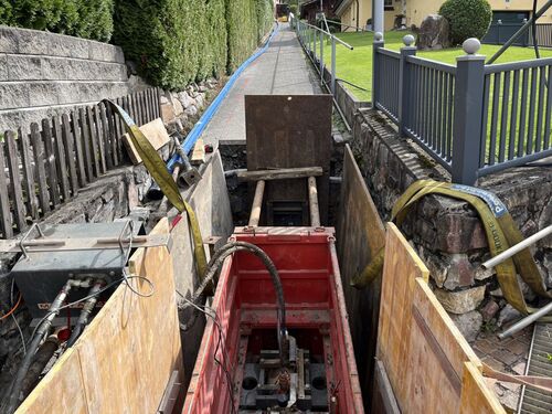 Grosser Bongert Triesen, Sanierung Werkleitungen